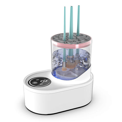 Automatic rechargeable makeup brush cleaner from Trendify NL for easy, efficient cleaning of beauty and skincare brushes.